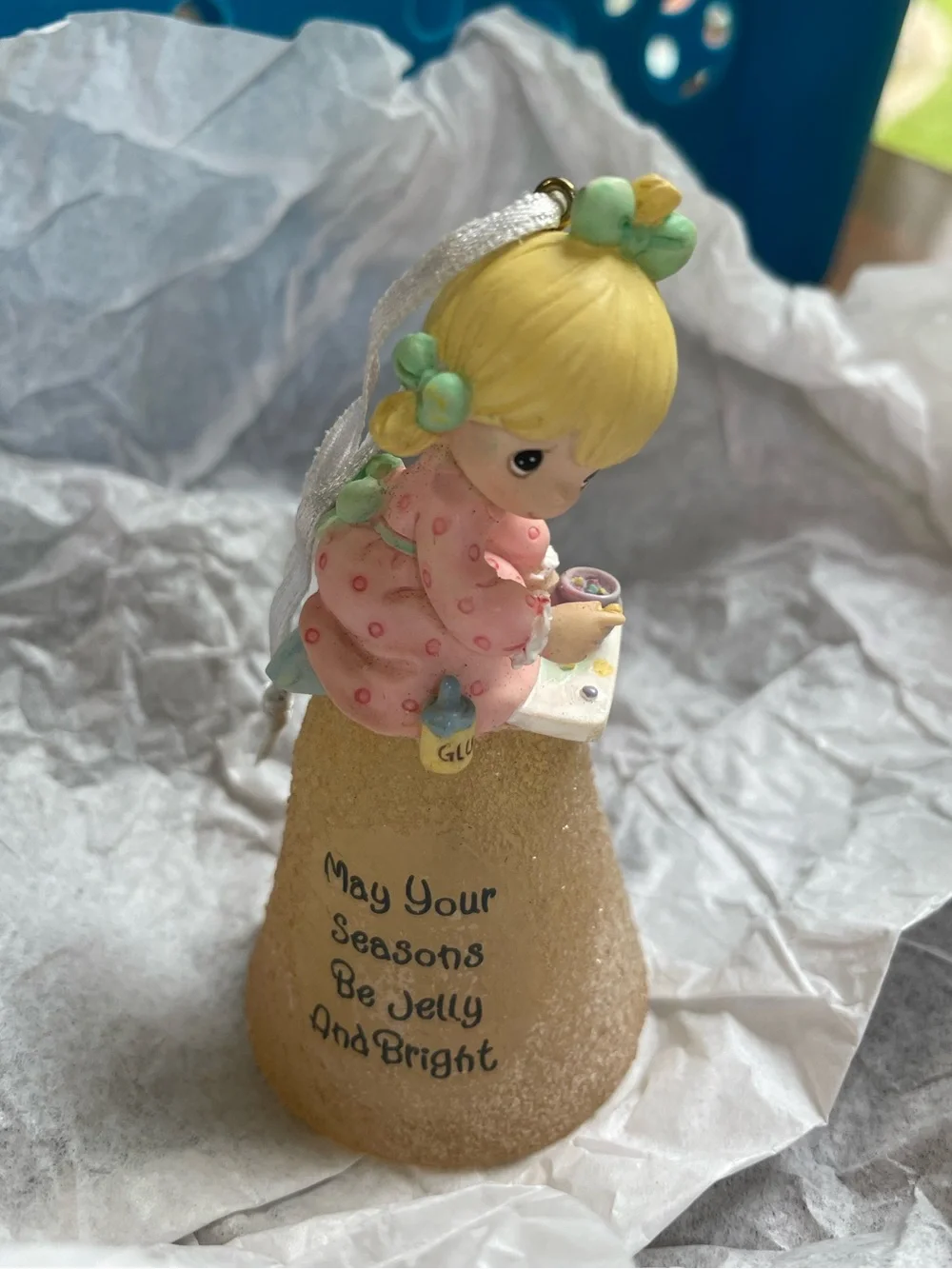 Vintage Precious Moments Girl Ornament